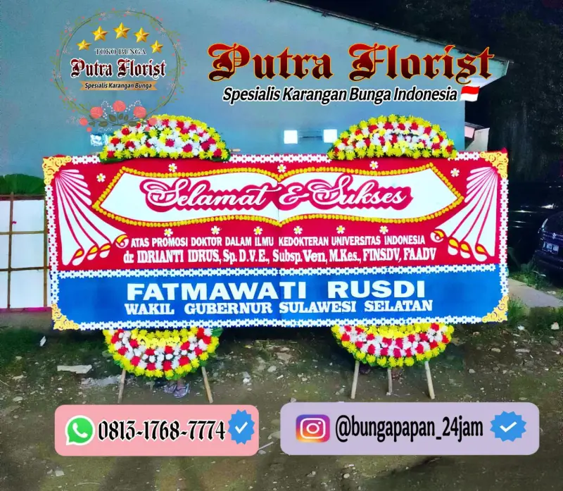 Bunga Papan Gandeng 1.65jt