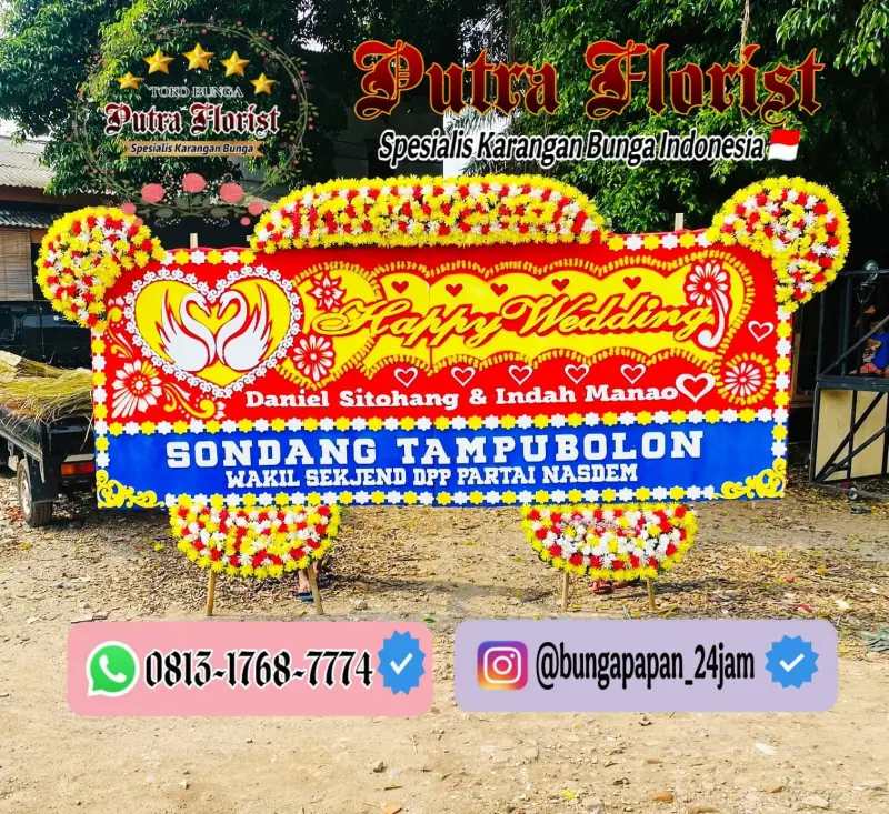 Bunga Papan Gandeng 1.85jt