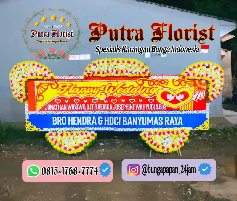 Bunga Papan Gandeng 1.85jt
